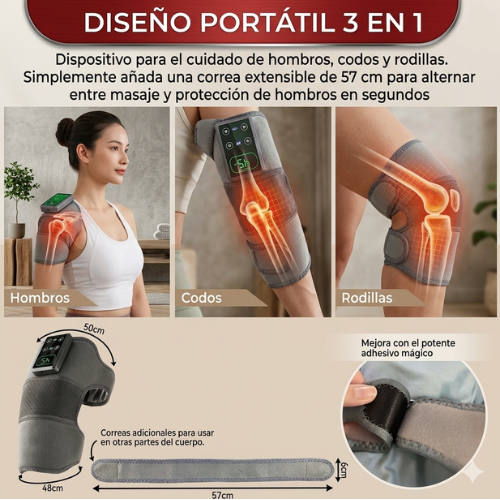 Masajeador Con Calor y Vibración
